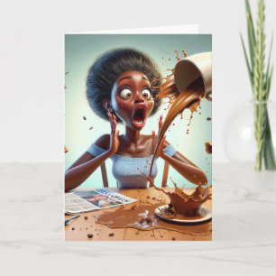 Cartão Não, não o café   Esposa doméstica engraçada