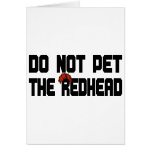 Cartão Não pet o Redhead (com peruca)