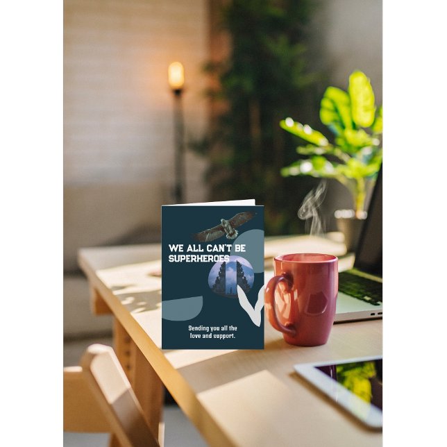 Cartão Não podemos ser super-heróis. (Criador carregado)