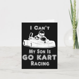 Cartão Não Posso, Meu Filho Está Correndo De Kart