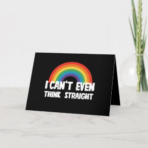 Cartão Não Posso Nem Pensar Direito Piada Orgulho Gay