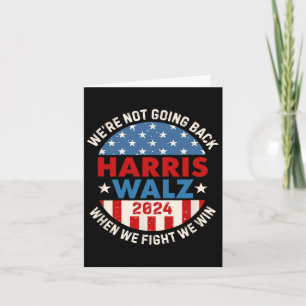 Cartão Não Retornando Harris 2024 W 2024 Vote Harris Walt