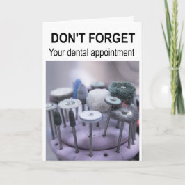 Cartão Não se esqueça da sua consulta dentária.