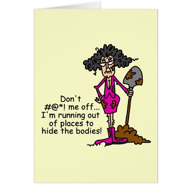 Cartão Não se meta comigo (Frente)