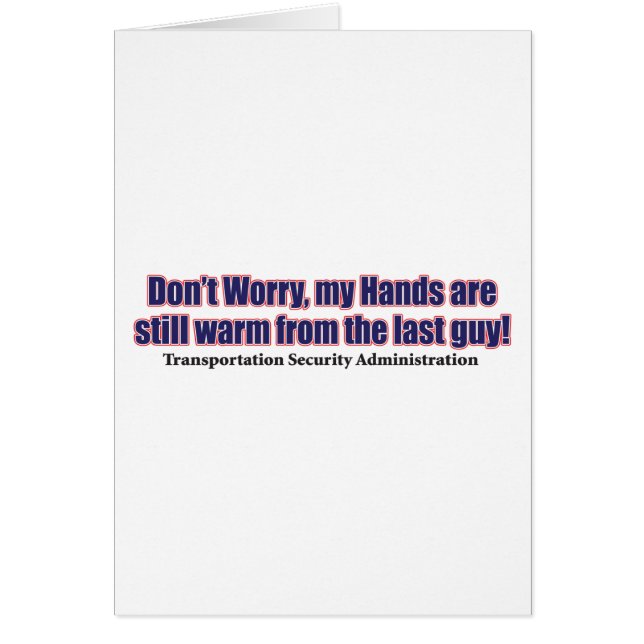 Cartão Não se preocupe (Frente)