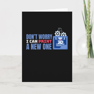 Cartão Não se preocupe, eu posso Impressão um Impressã