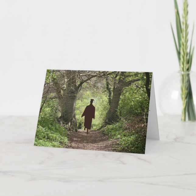 Cartão Não seguir onde o caminho pode levar (Frente)