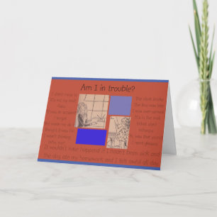 Cartão Não sei o que fiz, mas sinto muito! -Cartão