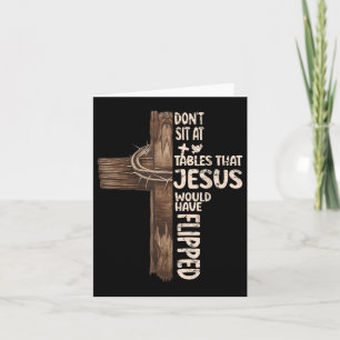 Cartão Não Sente Nas Mesas Que O Jesus Teria Vencido