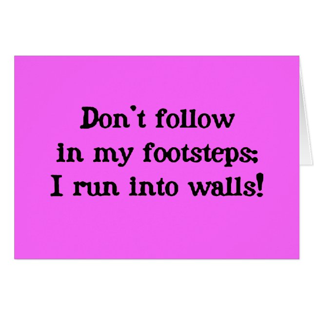 Cartão Não siga (Frente Horizontal)