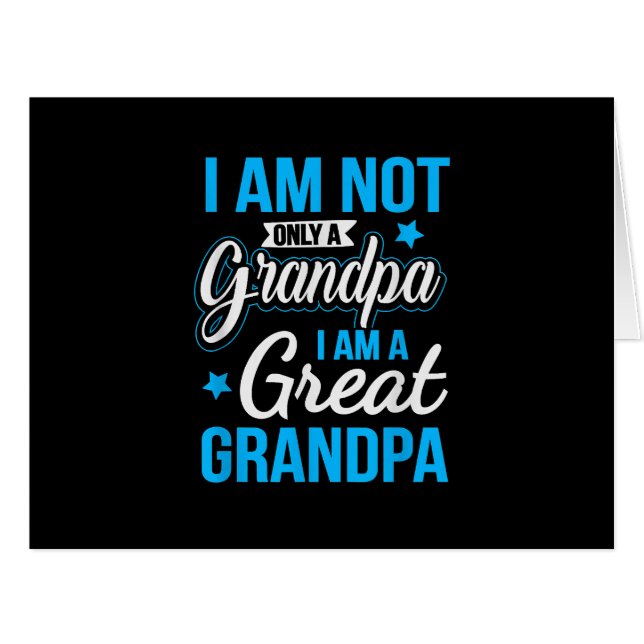 Cartão Não Só Um Vovô, Sou Um Vovô Excelente (Frente horizontal)