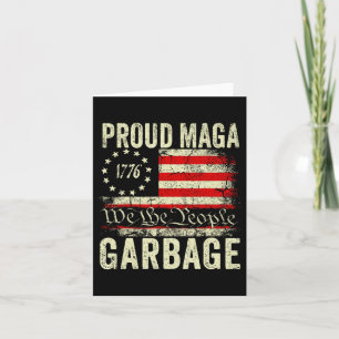 Cartão Não Somos Garbyge Vote Trump Para O Presidente 202