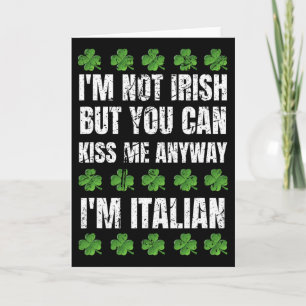 Cartão Não sou irlandês, beije-me de qualquer maneira div