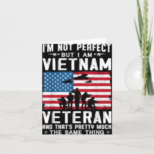 Cartão Não Sou Perfeito Mas Sou Um Veterano Do Vietnã