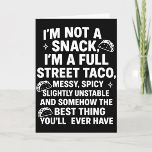 Cartão Não Sou Um Lanche Sou Um Taco De Rua _1