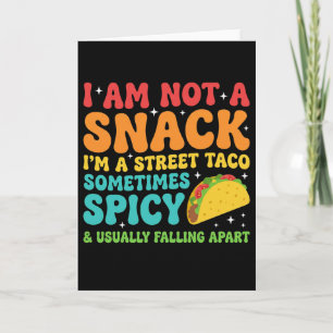 Cartão Não Sou Um Lanche, Sou Um Taco De Rua Completo Des