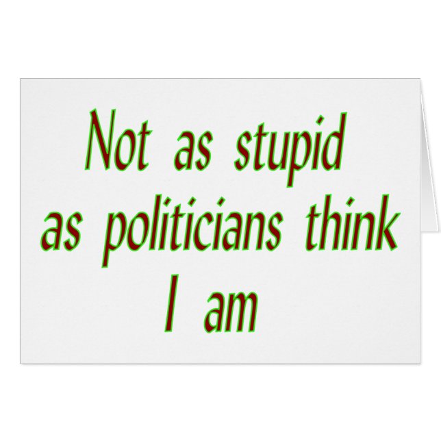 Cartão Não tão estúpido (Frente Horizontal)