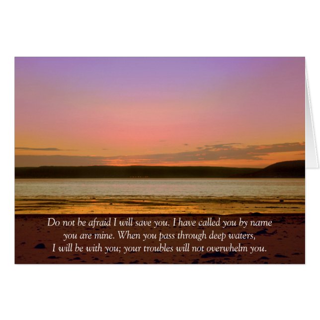 Cartão Não tenha medo (Frente Horizontal)