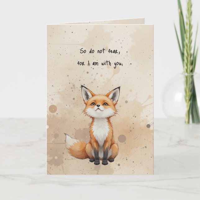 Cartão Não Tenha Medo Versículo da Bíblia (Frente)