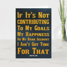 Não tenho tempo para isso