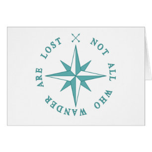 Cartão Não tudo que Wander é perdido