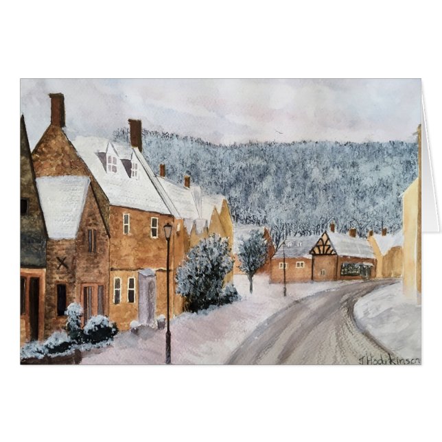 CARTÃO NÃO UMA CRIATURA ESTAVA AGITANDO. AGUARELA (Frente Horizontal)