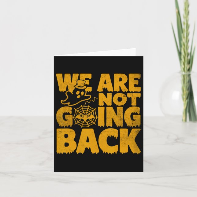 Cartão Não vamos Ck Vote Kamala Harris Halloween Gh (Frente)