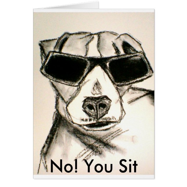 Cartão Não! Você senta-se (Frente)