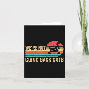 Cartão Não Volta Gatos Engraçados Retro De Vintage Cat 20