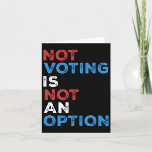 Cartão Não Votar Não É Uma Opção - Declaração Negativa -