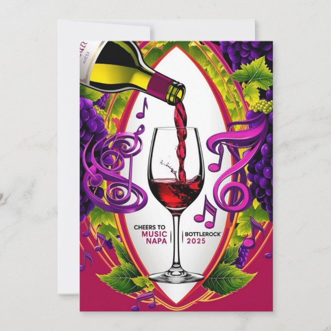 CARTÃO Napa Valley de Bottle Rock (Frente)