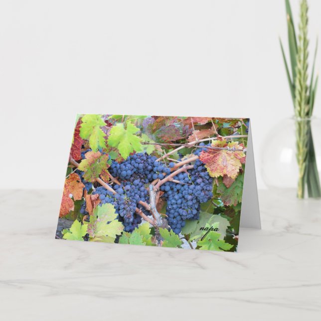 Cartão Napa Valley Harvest Greeting Card (Frente)