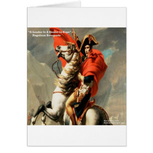 Cartão Napoleão & Citação "Líder"