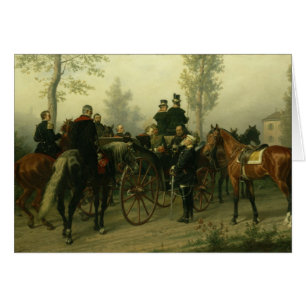 Cartão Napoleon III e Bismarck