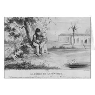 Cartão Napoleon mim na ilha de St Helena