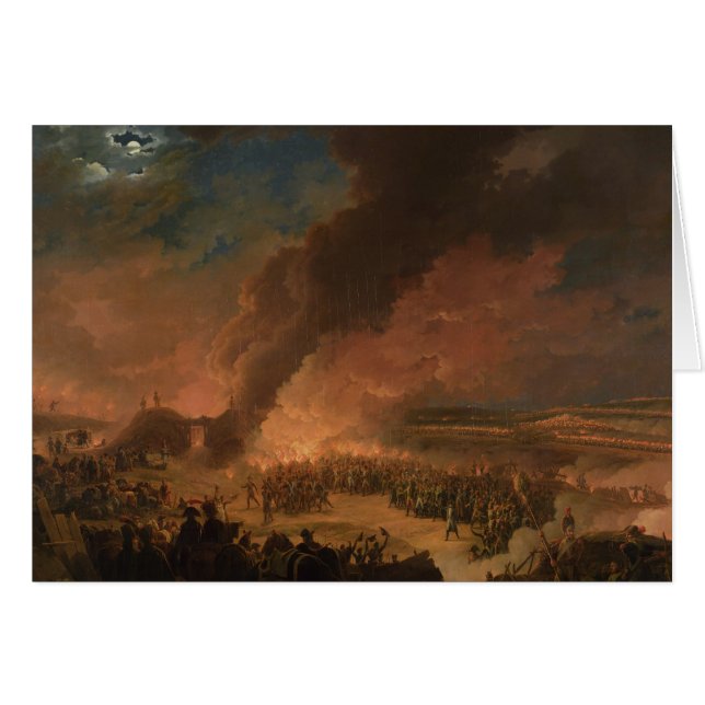 Cartão Napoleon que visita os Bivouacs (Frente Horizontal)