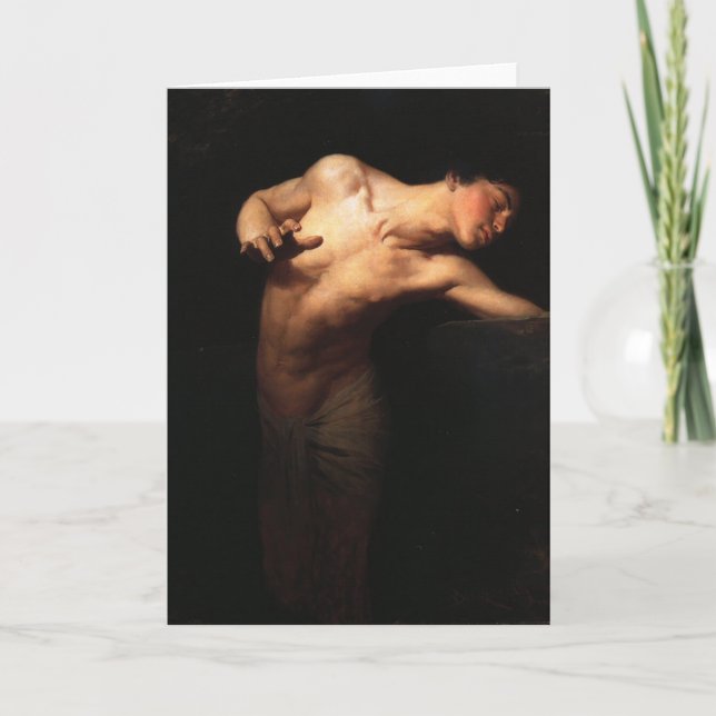 Cartão Narcissus Fine Art Greetings Card (Frente)
