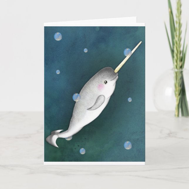 Cartão Narwhal (Frente)