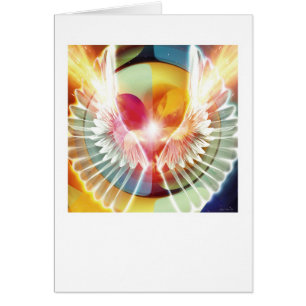 Cartão Nas asas da luz