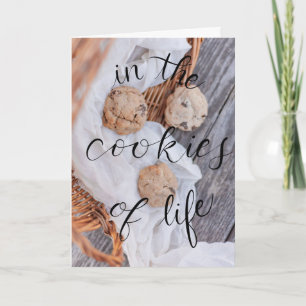 Cartão Nas Cookies Da Vida, Irmãs São O Chocolate