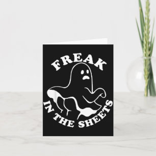 Cartão Nas Folhas Engraçado Dia das Bruxas Boo Fantasma