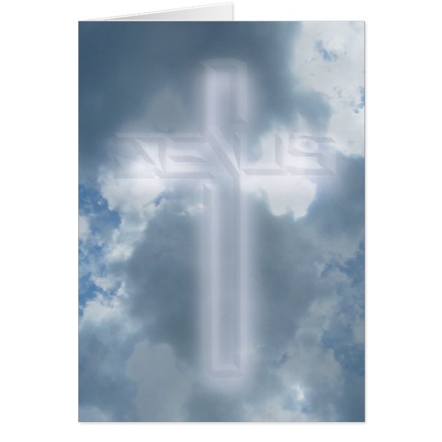 Cartão Nas nuvens (Frente)