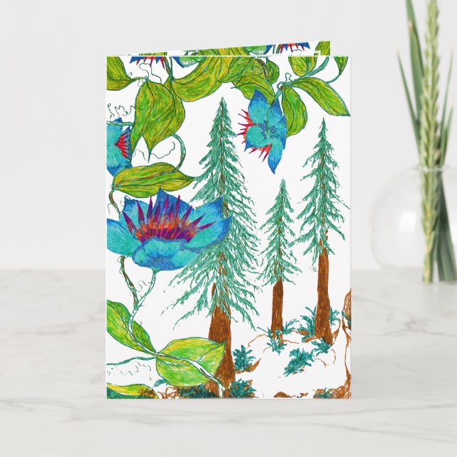 Cartão Nas Sequoias (Frente)