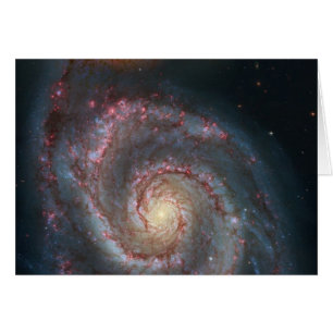 Cartão NASA da galáxia espiral do redemoinho M51