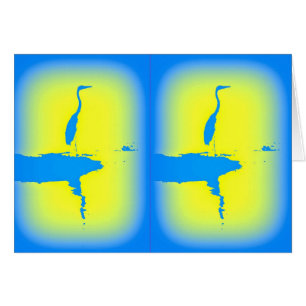 Cartão nascente azul