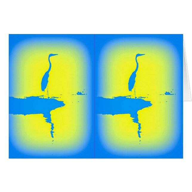 Cartão nascente azul (Frente Horizontal)