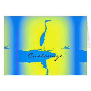 Cartão nascente azul