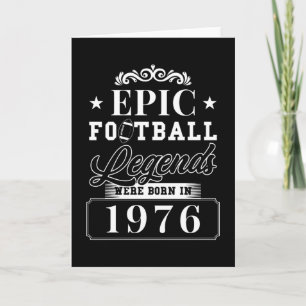 Cartão Nascer Americano De Futebol Em 1976