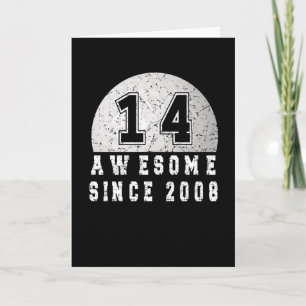 Cartão nascer De Aniversário De 14 Em 2008 Golfer Boy 14