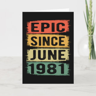 Cartão Nascer De Aniversário Em Junho De 1981